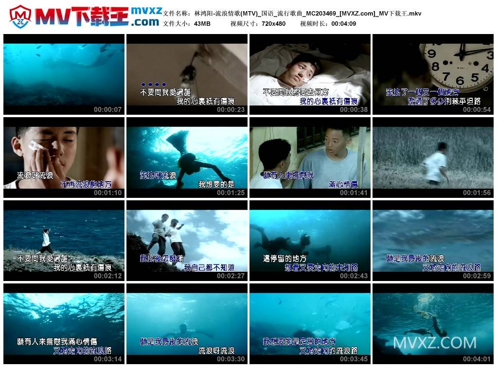 林鸿阳-流浪情歌(MTV)_国语_流行歌曲_MC203469
